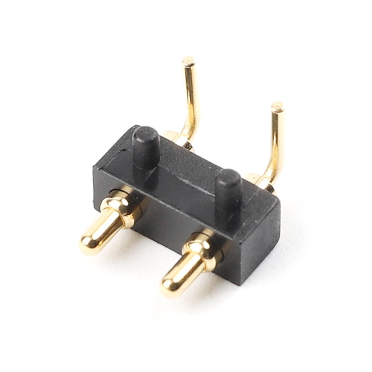 N02—single row angle pogo pin connector
